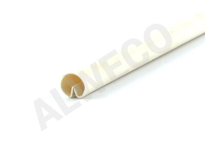 PVC clip profile ø14x1 mm white L=3,20 m