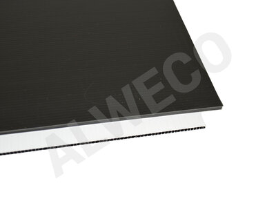 Polycarbonate duoplate 6000x2000x5 mm PC black/white                                                                                                             