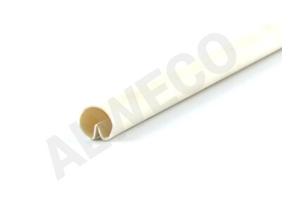 PVC clip profile ø14x1 mm white L=6,40 m