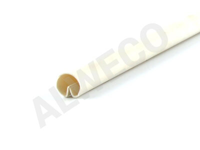 PVC clip profile ø14x1 mm white L=3,65 m