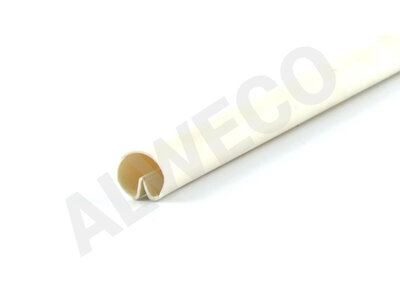 PVC clip profile ø14x1 mm white L=4,00 m