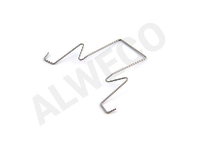 Clothpatentclamp UL stainless steel 1,2 mm high model