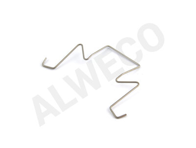 Clothpatentclamp UL stainless steel 1,2 mm low model