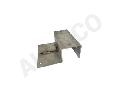 Single bearing bracket 80x80 mm stainless steel